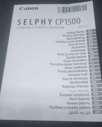 Canon manuale multilingue stampante Senphy cp 1500