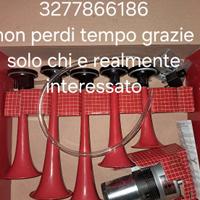 5 trombe  preumatiche a 24 v