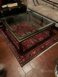 Tavolo in vetro e acciaio