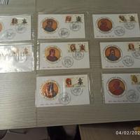 8 BUSTE PRIMO GIORNO FDC VATICANO I PAPI