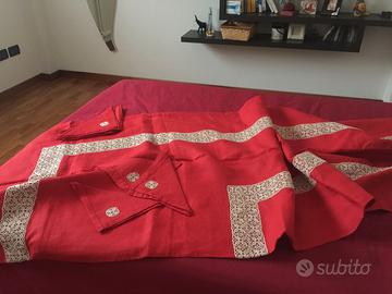 Tovaglia rossa in lino