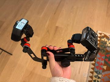 Kit fotografia odontoiatrica macro con doppio flas