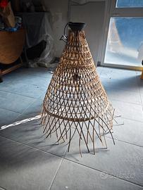 Lampada in rattan