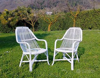 Poltrone vimini anni '60