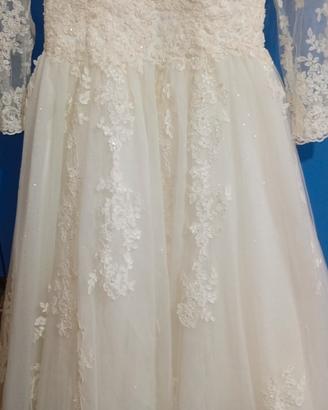 ABITO DA SPOSA STILE PRINCIPESSA, leggi descrizion