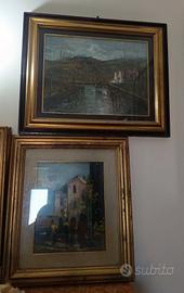 Quadri olio su tela qty 5 disponibili anni 70 80 