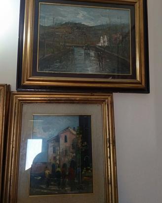 Quadri olio su tela qty 5 disponibili anni 70 80 
