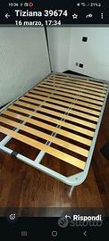 Rete con materasso nuovi cm 120 x 190