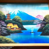 2 quadri di antica arte giapponese su tela