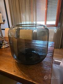 vaso nero vetro 
