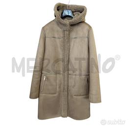 CAPPOTTO D RINE&PELLE TORTORA REVERSIBILE