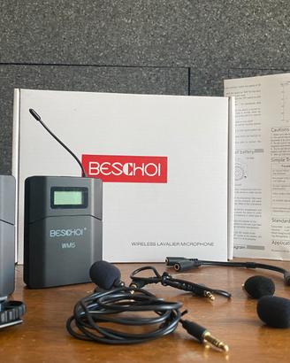 Microfono wireless lavalier Beshoi usato completo