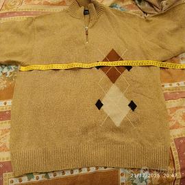 maglione uomo con cerniera tg XL