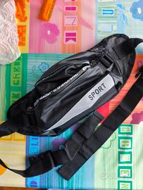 marsupio sportivo impermeabile nero
