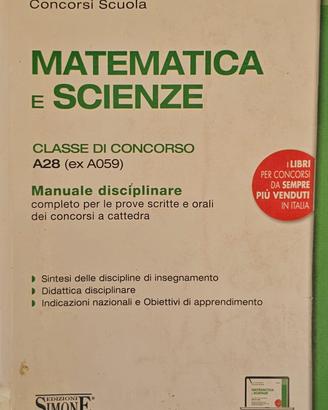 Libro concorso docenti A28 edizione simone