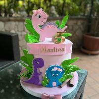 Torta scenografica Dinosauri Pink 112