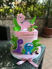 Torta scenografica Dinosauri Pink 112