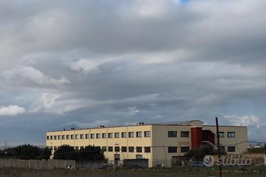 Open space in capannone, finestrato