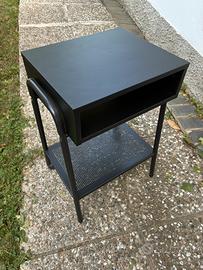 IKEA SETSKOG Comodino, nero, 45x35 cm