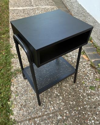 IKEA SETSKOG Comodino, nero, 45x35 cm