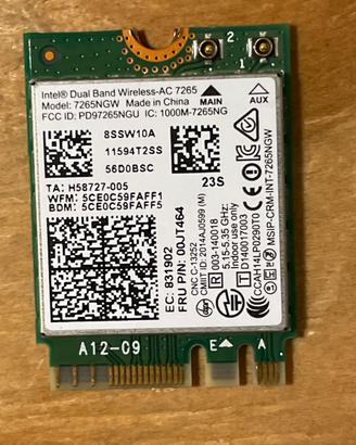 Scheda wifi 7265ngw 00JT464 lenovo T450
