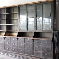 VECCHIA CASSETTIERA LIBRERIA 4M FARMACIA