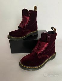 Dr martens pascal velvet bordeaux