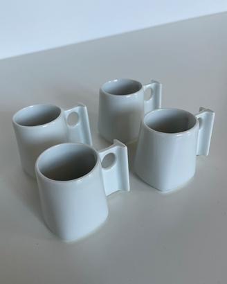 4 tazzine caffè design René Bertoux per Virebent