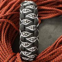 Braccialetto Paracord Nero e Bianco