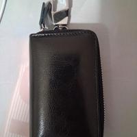 Portachiavi eco pelle nero