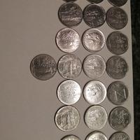 22 monete da 100 lire