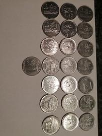 22 monete da 100 lire