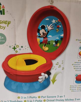 Vasino Sonoro 3-in-1 Disney Mickey Mouse NUOVO