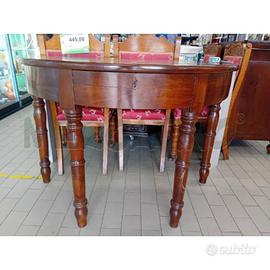 TAVOLINO LEGNO SEMI LUNA