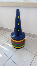 Set 9 Coni 52cm Allenamento Sportivo o Percorso