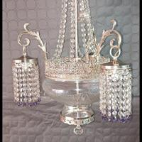 Lampadario in cristalli molati  a mano