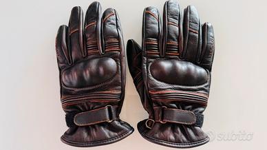 Guanti Moto in Pelle stile Vintage Magoma -  M