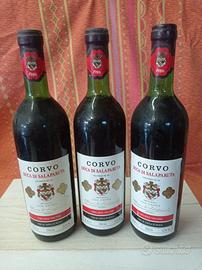 CORVO,  DUCA DI SALAPARUTA, 3 BOTTIGLIE  1986
