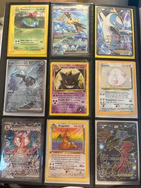 Carte team rocket prima edizione e altri set