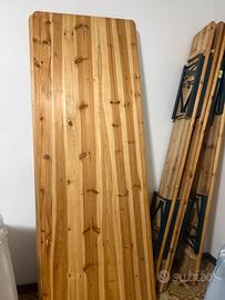 2 Tavoli e 4 panche in legno