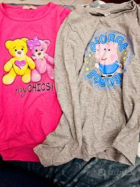 Maglia Hope star e maglia Peppa pig