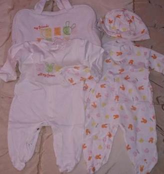 BLUKIDS 2 tutine nascita+cappello+borsa 1 mese