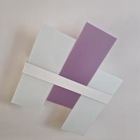 Lampadario colore bianco e viola