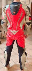 Tuta Dainese rossa come nuova