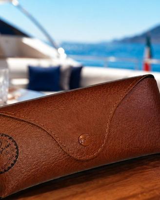 🕶️ Custodia Ray-Ban Originale Nuova Marrone Vinta