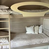Camera  con armadio e letto a castello
