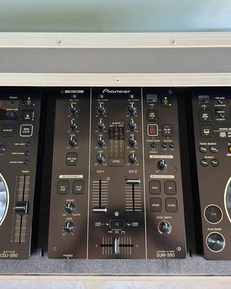 Pioneer 2x CDJ-350 + DJM-350 + Flight Case