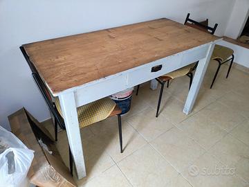 tavolo antico in legno 