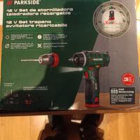 Set trapano avvitatore ricaricabile Parkside