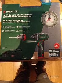 Set trapano avvitatore ricaricabile Parkside